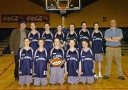 31 January 2007; The Presentation Castleisland team. U16.A. Girl's Schools Cup Finals, Calasanctius College, Oranmore, Co. Galway v Presentation Castleisland, Co. Kerry, National Basketball Arena, Tallaght, Dublin. Picture credit: David Maher / SPORTSFILE