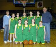 31 January 2007; The Calasanctius College Oranmore team. U16.A. Girl's Schools Cup Finals, Calasanctius College, Oranmore, Co. Galway v Presentation Castleisland, Co. Kerry, National Basketball Arena, Tallaght, Dublin. Picture credit: David Maher / SPORTSFILE