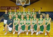 31 January 2007; The Holy Faith Clontarf, Dublin U.19 team. U19.A. Girl's Schools Cup Finals, Presentation Listowel, Co. Kerry v Holy Faith Clontarf, Dublin, National Basketball Arena, Tallaght, Dublin. Picture credit: David Maher / SPORTSFILE