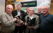 31 January 2007; At the Ulster GAA Senior Football League launch are, from left, Naul McCole, GAA Co. Donegal, Peter Larkin, Sporttracker, Declan Flanagan, Chairman of the Ulster GAA senior football league organising committee, Peter McGrath, Sporttracker, John Masterson, Buncrana GFC, Co. Donegal and Malachy McCann, Buncrana GFC, Co. Donegal. Ulster Council GAA Office, Armagh City, Co. Armagh. Picture credit: Oliver McVeigh / SPORTSFILE