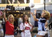 2 February 2007; Models Pippa O'Connor, Justine Luykx, Tyrone, and Ruth O'Neill, Dublin, announcing Ladbrokes specials ahead of the Dublin v Tyrone, Allianz League clash at Croke Park.The much anticipated League opener will be the first ever game under the new flood lights of Croke Park. Duke Street, Dublin. Photo by Sportsfile *** Local Caption ***