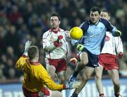 3 February 2007; Alan Brogan, Dublin, after a shot on goal against Tyrone. Allianz NFL Division 1A, Dublin v Tyrone, Croke Park, Dublin. Photo by Sportsfile *** Local Caption ***
