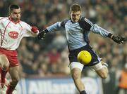 3 February 2007; Conal Keaney, Dublin, in action against Ryan McMenamin, Tyrone. Allianz NFL Division 1A, Dublin v Tyrone, Croke Park, Dublin. Photo by Sportsfile *** Local Caption ***