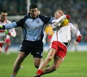 3 February 2007; Colin Moran, Dublin, tackles Owen Mulligan, Tyrone. Allianz NFL Division 1A, Dublin v Tyrone, Croke Park, Dublin. Picture credit: Oliver McVeigh / SPORTSFILE