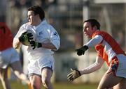 4 February 2007; Murt Donnelly, Kildare, in action against Enda McNulty, Armagh. Allianz NFL, Division 1B, Kildare v Armagh, Conleth's Park, Newbridge, Co. Kildare. Picture credit: David Maher / SPORTSFILE