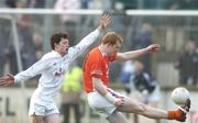 4 February 2007; Paul Keenan, Armagh, in action against Ciaran McKeever, Kildare. Allianz NFL, Division 1B, Kildare v Armagh, Conleth's Park, Newbridge, Co. Kildare. Picture credit: David Maher / SPORTSFILE
