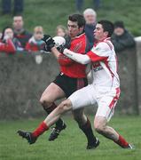 4 February 2007; Ronan Murtagh, Down, in action against Brian White, Louth. Allianz NFL, Division 1B, Louth v Down, Gaelic Grounds, Drogheda, Co. Louth. Picture credit: Oliver McVeigh / SPORTSFILE