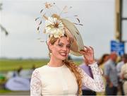 14 September 2014; Ann Marie Corbett, from Mitchelstown, Co. Cork, before the start of the action on day two of the Irish Champions Weekend. Curragh Racecourse, The Curragh, Co. Kildare. Picture credit: Pat Murphy / SPORTSFILE