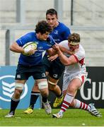 13 September 2014; Neil Reilly, Leinster, is tackled by Michael Lagan, Ulster. Under 20 Interprovincial, Ulster v Leinster, Kingspan Stadium, Ravenhill Park, Belfast, Co. Antrim. Picture credit: Oliver McVeigh / SPORTSFILE