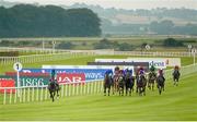 14 September 2014; Brown Panther, with Richard Kingscote up, extreme left, races clear of the field on their way to winning the Palmerstown House Estate Irish St. Leger. Curragh Racecourse, The Curragh, Co. Kildare. Picture credit: Pat Murphy / SPORTSFILE