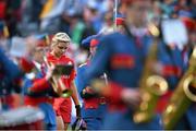 14 September 2014; Cork captain Anna Geary during the pre-match parade. Liberty Insurance All Ireland Senior Camogie Championship Final, Kilkenny v Cork, Croke Park, Dublin. Picture credit: Ramsey Cardy / SPORTSFILE