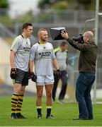 15 September 2014; Kerry's David Moran, left, and Barry John Keane have their photograph taken during a squad training and press day ahead of the All-Ireland Senior Football Final. Fitzgerald Stadium, Killarney, Co. Kerry. Picture credit: Brendan Moran / SPORTSFILE