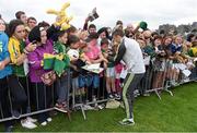 15 September 2014; Kerry's James O'Donoghue signs autographs for supporters after a squad training and press day ahead of the All-Ireland Senior Football Final. Fitzgerald Stadium, Killarney, Co. Kerry. Picture credit: Brendan Moran / SPORTSFILE