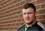 15 September 2014; Munster's Dave Kilcoyne speaking during a press briefing ahead of their Guinness PRO12, Round 3, match against Zebre on Friday. Munster Rugby Press Briefing, University of Limerick, Limerick. Picture credit: Diarmuid Greene / SPORTSFILE