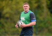 15 September 2014; Leinster's Tadgh Furlong during squad training ahead of their side's Guinness PRO12, Round 3, match against Connacht on Friday. Leinster Rugby Squad Training, UCD, Belfield, Dublin. Picture credit: Stephen McCarthy / SPORTSFILE