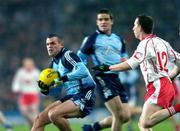 3 February 2007; Paul Casey, Dublin, in action against Colm Cavanagh, Tyrone. Allianz NFL Division 1A, Dublin v Tyrone, Croke Park, Dublin. Photo by Sportsfile *** Local Caption ***