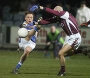 10 February 2007; Ross Munnelly, Laois, in action against Darren Mullahy, Galway. Allianz National Football League, Division 1B, Round 2, Laois v Galway, O'Moore Park, Portlaoise, Co. Laois. Picture Credit: Pat Murphy / SPORTSFILE