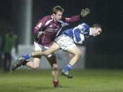 10 February 2007; David Murphy, Laois, in action against Fiachra Breathnach, Galway. Allianz National Football League, Division 1B, Round 2, Laois v Galway, O'Moore Park, Portlaoise, Co. Laois. Picture Credit: Pat Murphy / SPORTSFILE