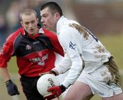 11 February 2007; Padraig O'Neill, Kildare, in action against Kevin McGuigan, Down. Allianz National Football League, Division 1B, Round 2, Down v Kildare, St. Patricks Park, Newcastle, Co. Down. Picture credit: Brian Lawless / SPORTSFILE