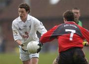 11 February 2007; Murt Donnelly, Kildare, in action against Ronan Murtagh, Down. Allianz National Football League, Division 1B, Round 2, Down v Kildare, St. Patricks Park, Newcastle, Co. Down. Picture credit: Brian Lawless / SPORTSFILE