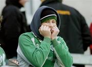 11 February 2007; A dejected Ireland supporter at the end of the game. RBS Six Nations Rugby Championship, Ireland v France, Croke Park, Dublin. Picture Credit: David Maher / SPORTSFILE
