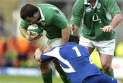 11 February 2007; Marcus Horan, Ireland, is tackled by Sylvain Marconnet, France. RBS Six Nations Rugby Championship, Ireland v France, Croke Park, Dublin. Picture Credit: Matt Browne / SPORTSFILE