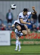 15 September 2014; Patrick Hoban, Dundalk, heads home his side's first goal. FAI Ford Cup Quarter-Final Replay, Dundalk v Shamrock Rovers. Oriel Park, Dundalk, Co. Louth. Photo by Sportsfile