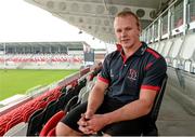 16 September 2014; Ulster's Luke Marshall following a press conference ahead of their Guinness Pro 12, Round 3, match against Cardiff on Friday. Ulster Rugby Squad Press Conference, Kingspan Stadium, Ravenhill Park, Belfast, Co. Antrim. Picture credit: Oliver McVeigh / SPORTSFILE