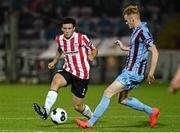 16 September 2014; Barry McNamee, Derry City, in action against Gareth Brady, Drogheda United. FAI Ford Cup, Quarter-Final replay, Derry City v Drogheda United, Brandywell, Derry. Picture credit: Oliver McVeigh / SPORTSFILE