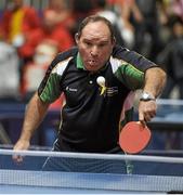17 September 2014; Team Ireland's Paul Carrol, from Dunleer, Co Louth, competing in the singles event of the table tennis at the Antwerp Expo. Paul defeated Louis Poulin, of Belgium, 11-8 and 11-5 in his opening game. 2014 Special Olympics European Games, Antwerp, Belgium. Picture credit: Ray McManus / SPORTSFILE