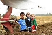 17 September 2014; In attendance at the launch of SuperValu’s ‘All Star’ line up for the National Ploughing Championships are, from left, ‘Mini Bernard Brogan’ - Harley Smith, age 4, and ‘Mini Paul Galvin’ - Rocco Kelly, age 4, and ‘Mini Aidan O’Shea’ - Noah Lynch, age 2.  SuperValu is building an entire village to showcase its commitment to growing local communities and plans to celebrate the very best fresh food available from its good food family of over 600 Irish, Signature Tastes and Food Academy producers over the three day event.  SuperValu’s sourcing policy reflects a real commitment to buy from local producers and local farmers whenever possible, making SuperValu the number one retail supporter of the Irish food industry. Picture credit: Matt Browne / SPORTSFILE