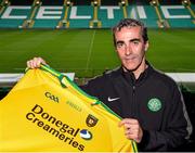 17 September 2014; Donegal manager and Celtic reserve team coach Jim McGuinness following a press conference at Celtic Park, ahead of the GAA Football All Ireland Senior Championship Final against Kerry. Celtic Park, Glasgow, Scotland. Picture credit: Rob Casey / SPORTSFILE