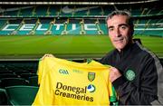 17 September 2014; Donegal manager and Celtic reserve team coach Jim McGuinness following a press conference at Celtic Park, ahead of the GAA Football All Ireland Senior Championship Final against Kerry. Celtic Park, Glasgow, Scotland. Picture credit: Rob Casey / SPORTSFILE