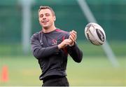 18 September 2014; Ulster's Tommy Bowe during the squad captain's run ahead of their Guinness PRO12, Round 3, match against Cardiff Blues on Friday. Ulster Rugby Squad Captain's Run, Ravenhill Park, Belfast, Co. Antrim. Picture credit: John Dickson / SPORTSFILE