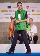17 September 2014; Team Ireland's Darren McClatchey, from Banbridge, Co. Down, and a member of Banbridge Special Olympics Club, competing at the Bocce singles event in the Antwerp Expo. 2014 Special Olympics European Games, Antwerp, Belgium. Picture credit: Ray McManus / SPORTSFILE