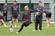 18 September 2014; Ulster's attack coach Neil Doak during the squad captain's run ahead of their Guinness PRO12, Round 3, match against Cardiff Blues on Friday. Ulster Rugby Squad Captain's Run, Ravenhill Park, Belfast, Co. Antrim. Picture credit: John Dickson / SPORTSFILE