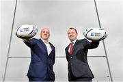 18 September 2014; With just 365 days until the opening ceremony of the 2015 Rugby World Cup, TV3, the official Irish broadcast partner to the Rugby World Cup, today announced that former Ireland captain Keith Wood will join its panel of experts for coverage of the tournament in 2015. Keith played 58 times for Ireland, scoring 15 tries, a record for a hooker. He also represented the British and Irish Lions and was named as ‘World Player of the Year’ in 2001. Keith is the first panellist to be confirmed by TV3 and will join presenter Matt Cooper for extensive coverage of the tournament, which starts on 18th September 2015. TV3 will make a number of announcements around its coverage of the IRB Rugby World Cup 2015, in the coming months. Pictured are Keith Wood with TV3 Director of Broadcasting Niall Cogley. Lansdowne Rugby Club, Lansdowne Road, Dublin. Picture credit: Matt Browne / SPORTSFILE