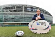 18 September 2014; With just 365 days until the opening ceremony of the 2015 Rugby World Cup, TV3, the official Irish broadcast partner to the Rugby World Cup, today announced that former Ireland captain Keith Wood will join its panel of experts for coverage of the tournament in 2015. Keith played 58 times for Ireland, scoring 15 tries, a record for a hooker. He also represented the British and Irish Lions and was named as ‘World Player of the Year’ in 2001. Keith is the first panellist to be confirmed by TV3 and will join presenter Matt Cooper for extensive coverage of the tournament, which starts on 18th September 2015. TV3 will make a number of announcements around its coverage of the IRB Rugby World Cup 2015, in the coming months. Pictured is former Ireland captain Keith Wood. Lansdowne Rugby Club, Lansdowne Road, Dublin. Picture credit: Matt Browne / SPORTSFILE