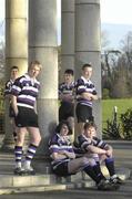 23 January 2007; Terenure Leinster Schools Rugby players, back from left, Robert Duke, Keith Elliott, Brian Duke, Paul Elliott and, front from left, Ronan McDonagh and Niall McDonagh. Terenure College, Dublin. Photo by Sportsfile