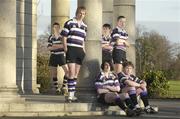23 January 2007; Terenure Leinster Schools Rugby players, back from left, Robert Duke, Keith Elliott, Brian Duke, Paul Elliott and, front from left, Ronan McDonagh and Niall McDonagh. Terenure College, Dublin. Photo by Sportsfile