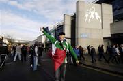 11 February 2007; Damien Bertrand, from Haute-Savoie, France, outside Croke Park before the game. RBS Six Nations Rugby Championship, Ireland v France, Croke Park, Dublin. Picture Credit: Ray Manus / SPORTSFILE