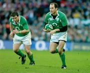 11 February 2007; Ireland's Girvan Dempsey and Marcus Horan, left. RBS Six Nations Rugby Championship, Ireland v France, Croke Park, Dublin. Picture Credit: Brendan Moran / SPORTSFILE