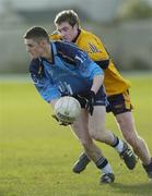 14 February 2007; Paul Doherty, UUJ, in action against Cathal Craig, DCU. Sigerson Cup 2nd Round, DCU v UUJ, Dublin City University, Dublin. Picture credit: Brian Lawless / SPORTSFILE