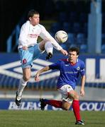 17 February 2007; Kevin Kelbie, Ballymena, in action against Noel Bailie, Linfield. Carnegie Premier League, Linfield v Ballymena, Windsor Park, Belfast, Co. Antrim. Picture credit: Oliver McVeigh / SPORTSFILE