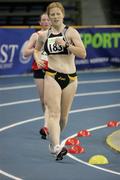 17 February 2007; Gillian O'Sullivan, Farranfore Maine Valley A.C, on her way to victory in the Senior Womens 3k Walk. Woodies Irish Indoor Athletics Championships, Odyssey Arena, Belfast, Co. Antrim. Picture credit: Tomás Greally / SPORTSFILE *** Local Caption ***