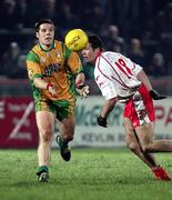 17 February 2007; Kevin Cassidy, Donegal, in action against Sean Cavanagh, Tyrone. McKenna Cup Final, Donegal v Tyrone, Healy Park, Omagh, Co. Tyrone. Picture credit: Oliver McVeigh / SPORTSFILE