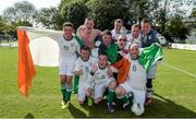 19 September 2014; Special Olympics Team Ireland's team celebrate their their 4-0 win over Israel in the final of the seven a side competition at the Het Rooi Sports Centre in Antwerp. 2014 Special Olympics European Games, Antwerp, Belgium. Picture credit: Ray McManus / SPORTSFILE