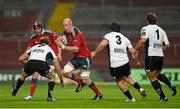 19 September 2014; Paul O'Connell, Munster, supported by team-mate Tommy O'Donnell, in action against Filippo Cristiano, Luciano Leibson, and Andrea Lovotti, Zebre. Guinness PRO12, Round 3, Munster v Zebre. Thomond Park, Limerick. Picture credit: Diarmuid Greene / SPORTSFILE