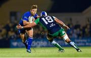 19 September 2014; Ian Madigan, Leinster, is tackled by Mick Kearney, Connacht. Guinness PRO12, Connacht v Leinster, Round 3. The Sportsground, Galway. Picture credit: Stephen McCarthy / SPORTSFILE