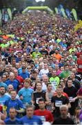 20 September 2014; A view of the start of the SSE Airtricity Dublin Race Series Half Marathon. Phoenix Park, Dublin. Picture credit: Pat Murphy / SPORTSFILE